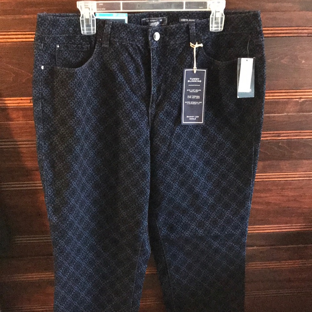 Velvet feeling skinny jeans